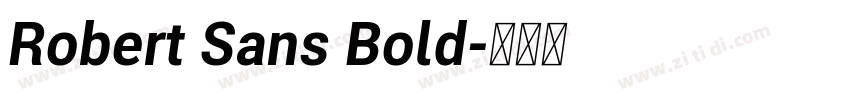 Robert Sans Bold字体转换